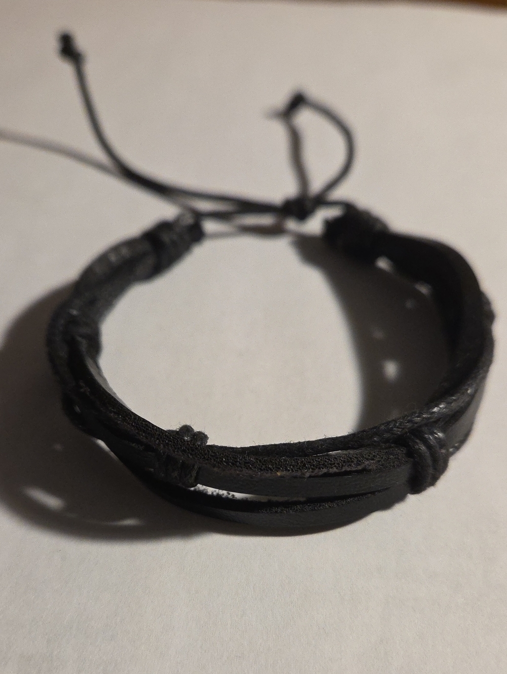 Dark Brown Multi-Strand Leather Bracelet